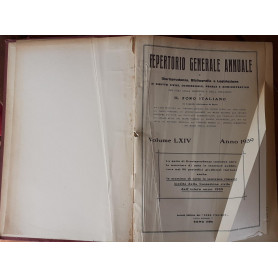 Repertorio generale annuale di giurisprudenza  bibliografica e legislazione di diritto civile  commerciale  penale e amministrat