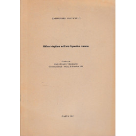 Riflessi virgiliani nell'arte figurativa romana. Estratto da Bimillenario Virgiliano Giornata di Studi - Gaeta  20 Dicembre 1981