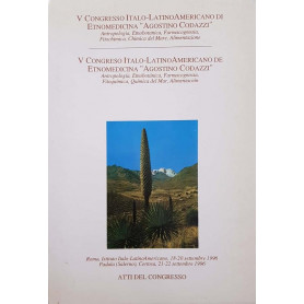 V congresso Italo-Latino Americano di etnomedicina Agostino Codazzi Antropologia  Etnobotànica  Farmacognosia  Fitochimic