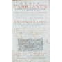 Codex Fabrianus Definitionum forensium et rerum in Sacro Sabaudiae Senatu Tractatarum. ad ordinem titulorum Codicis Justinianei