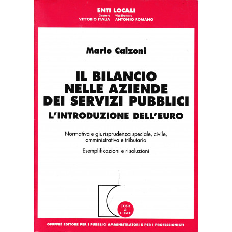 Il bilancio nelle aziende dei servizi pubblici. L'introduzione dell'euro. Normativa e giurisprudenza speciale  civile  amministr