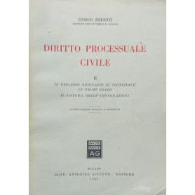 Diritto Processuale Civile  III: Procedimenti specilai di cognizione e cautelari - Procedimenti di Esecuzione - Giurisdizione Vo