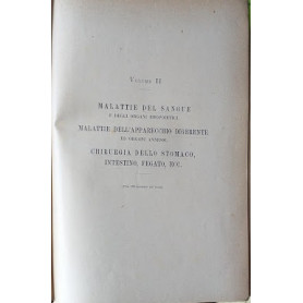 Manuale di medicina pratica  vol. II Malattie del Sangue e degli organ emopoietici Malattie dell'apparecchio digerente ed orga