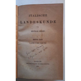 Italische Landeskunde (2 volumi)