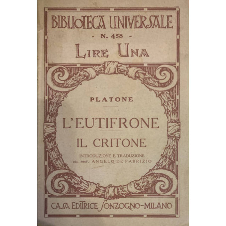 L'Eutifrone - Il Critone
