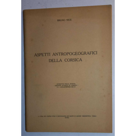 Aspetti Antropogeografici della Corsica