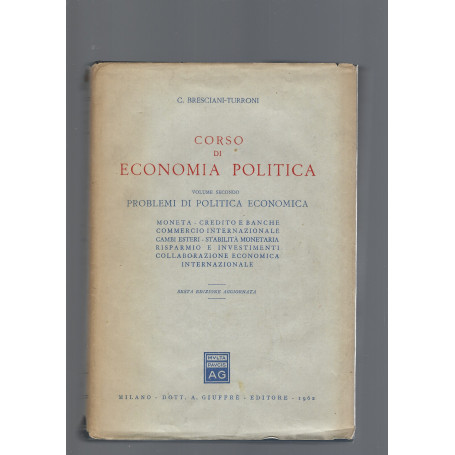 CORSO DI ECONOMIA POLITICA  vol II