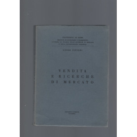 VENDITA E RICERCHE DI MERCATO