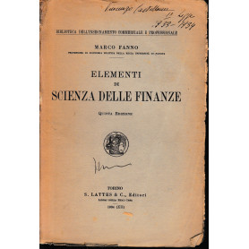 Elementi di Scienza delle Finanze