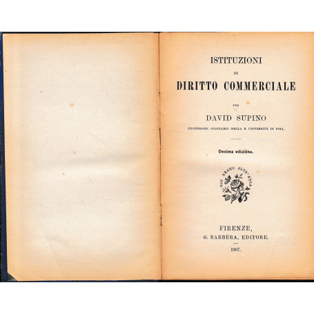 Istituzioni di Diritto Commerciale