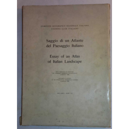 Saggio di un Atlante del Paesaggio Italiano