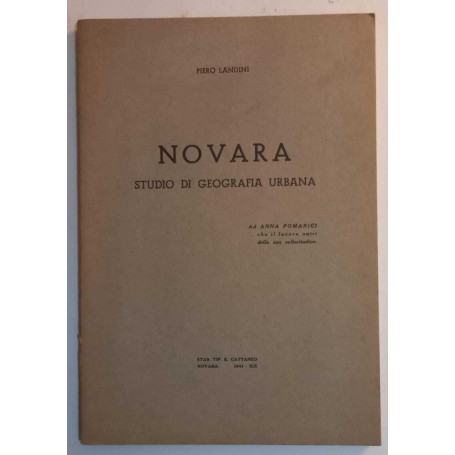 Novara studio di geografia urbana