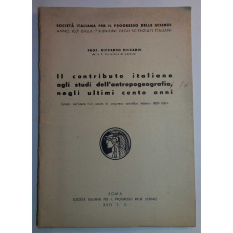 Il contributo italiano agli studi dell'antropogeografia negli ultimi cento anni