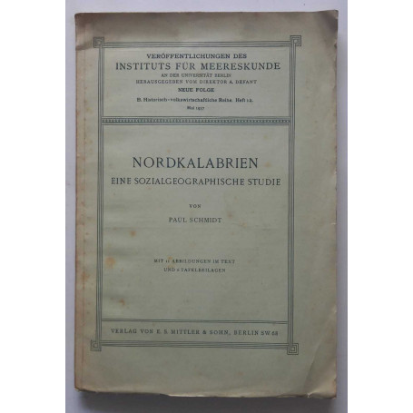 Nordkalabrien eine sozialgeographische studie