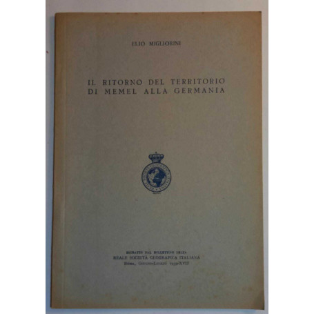 Il ritorno del territorio di Memel alla Germania