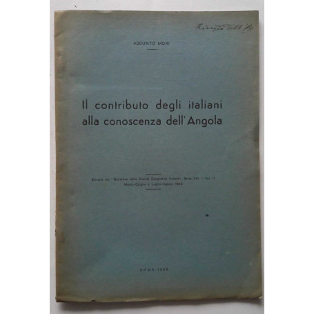 Il contributo degli italiani alla conoscenza dell'Angola