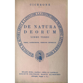 De natura Deorum. Libro terzo