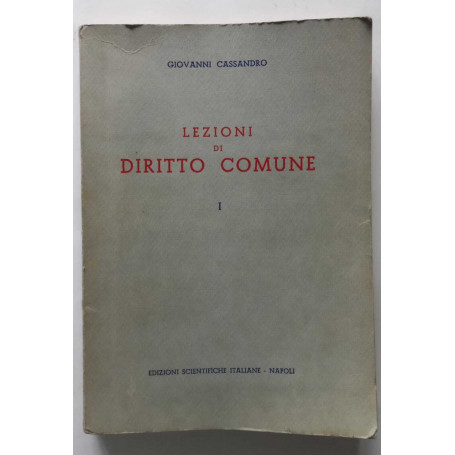 Lezioni di Diritto Comune