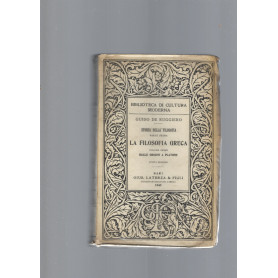 LA FILOSOFIA GRECA   vol I