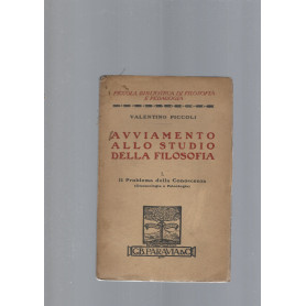 AVVIAMENTO ALLO STUDIO DELLA FILOSOFIA  I e II
