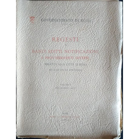 Regesti di bandi editti notificazioni e provvedimenti diversi. Vol. 5
