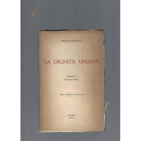 LA DIGNITA' UMANA
