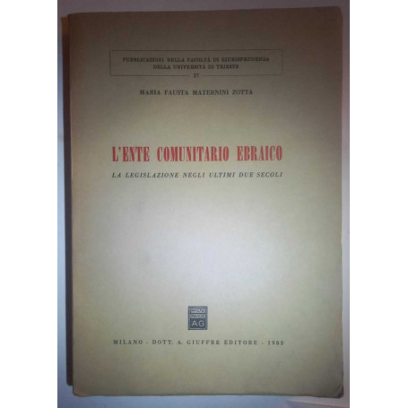 L'Ente Comunitario Ebraico