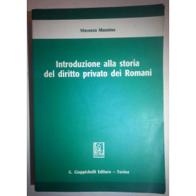 Introduzione alla storia del diritto privato dei romani