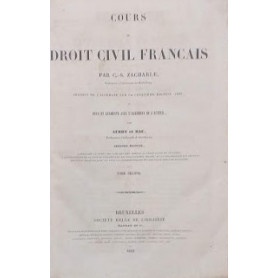Cour de Droit Civil Fran�ais. Tome II