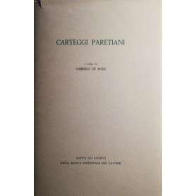 Carteggi paretiani 1892-1923
