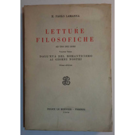 Letture filosofiche. Volume terzo