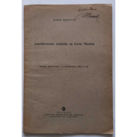 Considerazioni sismiche su Creta Minoica. (Estratto)