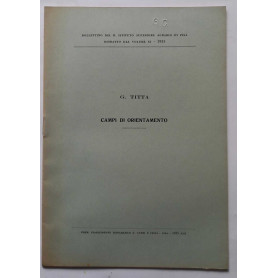 Campi di orientamento. (Estratto)