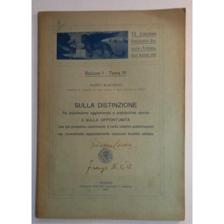 Distinzione popolazione agglomerata e popolazione sparsa.
