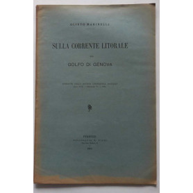 Sulla corrente litorale del golfo di Genova. (Estratto)