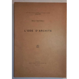 L'ode d'Archita. (Estratto)