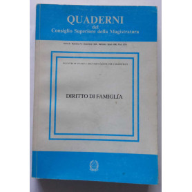 Diritto di famiglia. (Quaderni del Consiglio Superiore della Magistratura)