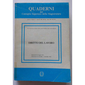 Diritto del lavoro. Quaderni del CSM