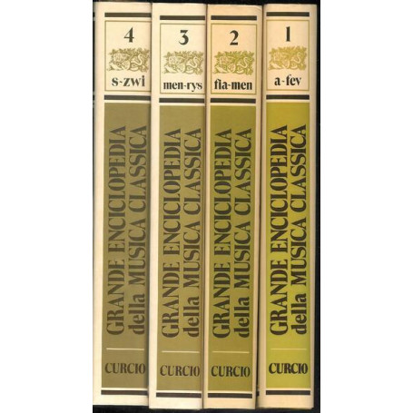 Grand enciclopedia della musica classica 4 volumi armando curcio editore