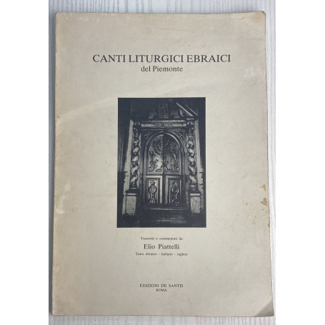 Canti liturgici Ebraici. Del piemonte