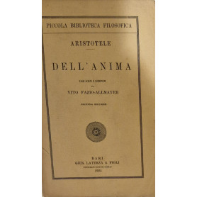 Dell'anima. Passi scelti e comentati da Vito Fazio-Allmayer