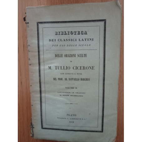 Delle orazioni scelte Vol. II