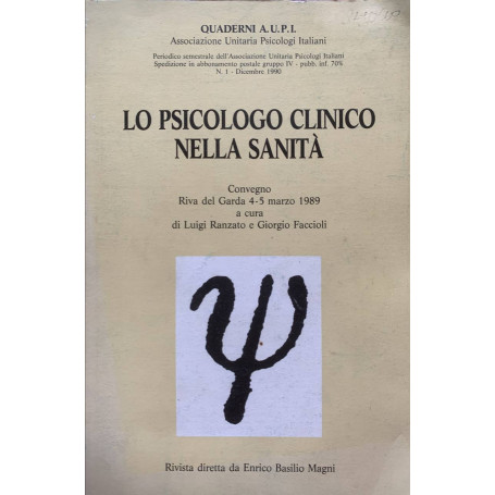 Lo psicologo clinico nella sanità