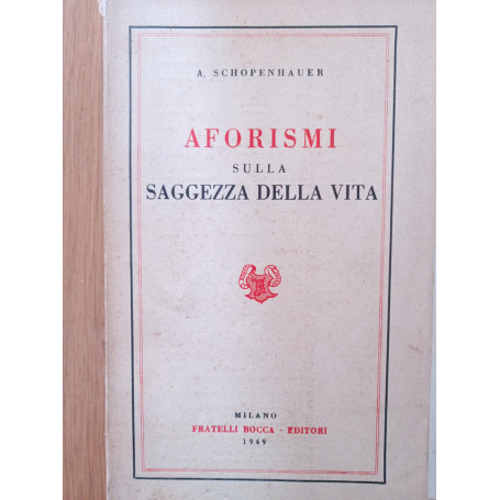 Aforismi sulla saggezza della vita