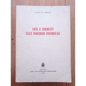 Note e commenti sulle procedure concorsuali