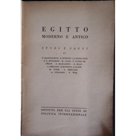 Egitto moderno e antico