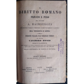 Il diritto romano privato e puro