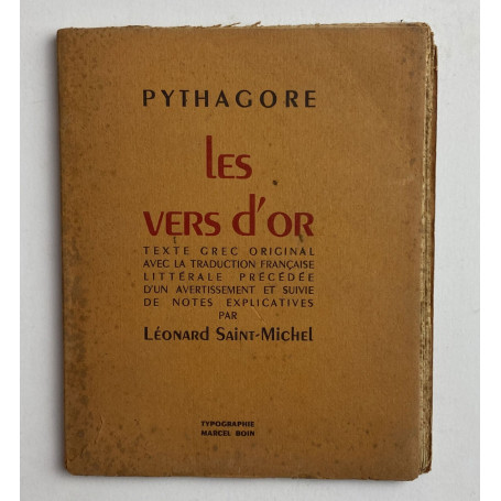 Les Vers d'or