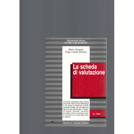 LA SCHEDA DI VALUTAZIONE