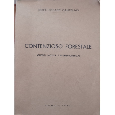 Contenzioso forestale